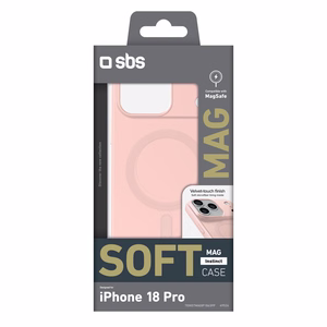 SBS Instinct Mag dėklas iPhone 18 Pro / 17 Pro, suderinamas su MagSafe, rožinis