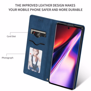 Dėklas Business Style Xiaomi Redmi A7 4G tamsiai mėlynas
