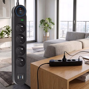 Удлинитель 4 розетки + 2 x USB A + USB C Art FU810 1,5 м черный