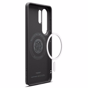 SPIGEN dėklas LIQUID AIR MAG, suderinamas su MagSafe, skirtas SAMSUNG S26 Ultra, matinis, juodas