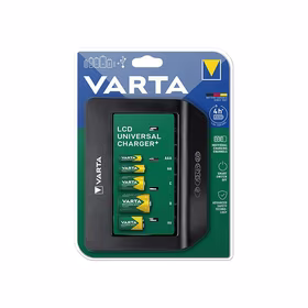 VARTA LCD UNIVERSALUS ĮKROVIKLIS + 57688 9V, R14, R20 (be baterijų)