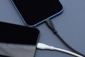 BLUE STAR ECO kabelis 2,4A USB A į Lightning PJ68-24-2.4 1m baltas