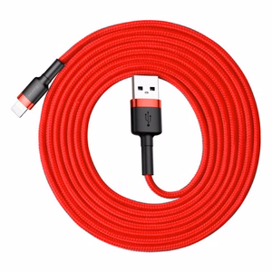 Кабель USB Baseus "Cafule" красный Lightning 200 см