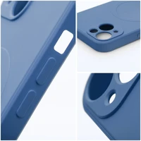 SILICONE MAG COVER dėklas telefonui, suderinamas su MagSafe, IPHONE 11 mėlynas