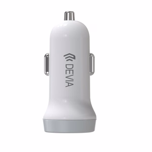 Devia automobilinis įkroviklis Smart 2x USB 3,1A baltas