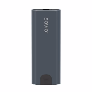 Savio M.2 SSD NVMe išorinis disko korpusas, USB-C 3.1, AK-67, pilkas