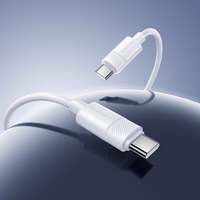 "Borofone" kabelis BX123 "Leya" - C tipo į C tipo - PD 60W 3A 1 metras, juodas