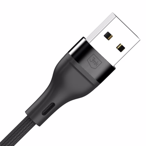 3mk Hyper Cable N-SERIES 3 in 1 USB-A / Lightning / Micro 1,2 m 9V/2A 18W - juodas