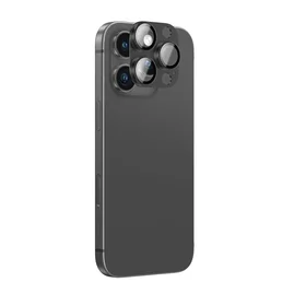 AmazingThing aviacijos klasės lydinio grūdintas stiklas objektyvui iPhone 16 Pro / 16 Pro Max - juodas