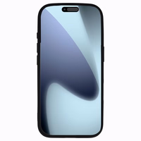 Akrilinis spalvotas magnetinis dėklas telefonui Iphone 17 Pro juodas