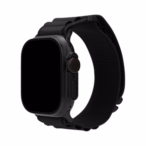 Mobilize nailoninis laikrodžio dirželis - Alpine - juoda jungtis - Apple 38/40/41mm - juodas