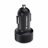 Įkroviklis automobilinis Wozinsky (WDCCAC) (1xUSB 1xUSB-C 3A) 36W juodas