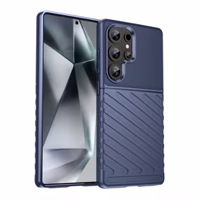 Thunder dėklas telefonui Samsung Galaxy S25 Ultra silikoninis šarvuotas dėklas - mėlynas