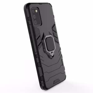 Ring Armor tvirtas hibridinis dėklas telefonui su magnetiniu laikikliu Samsung Galaxy A03s (166.5) juodas