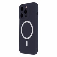 Silicon Soft Mag dėklas telefonui iPhone 14 Pro 6,1" tamsiai mėlynas