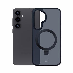 3mk dūminis magnetinis dėklas telefonui su stovu Samsung Galaxy S25+ - juodas