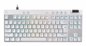 Logitech G PRO X TKL Rapid žaidimų klaviatūra USB QWERTY US International baltas