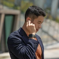 UNIQ dirželis Linus Apple Watch Series 1/2/3/4/5/6/7/8/9/SE/SE2/Ultra/Ultra 2 42/44/45/49mm. Airosoft Silikoninis juodas/juodas