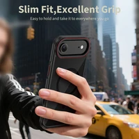 Tech-Protect MagHybrid MagSafe Case for iPhone Air - Black and Red