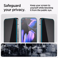 Spigen Glas.TR "Ez Fit" Privacy HD 2 rinkinys privatumo stiklas Google Pixel 9 / 9 Pro