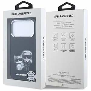 KARL LAGERFELD dėklas, skirtas IPHONE 18 Pro /17 Pro suderinamas su „MagSafe“ (Bodies Sketch) (spalva: juoda)