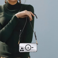 Tel Protect Strap Dėklas telefonui iPhone 15 Pro juodas