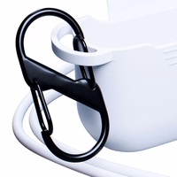 3mk silikoninis dėklas AirPods Pro 3 ausinėms – baltas