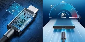 Kabelis CHOETECH Thunderbolt 4, USB-C - USB-C, 40Gbps, 100W, 20V/ 5A, 8K/ 60Hz, 0.8m