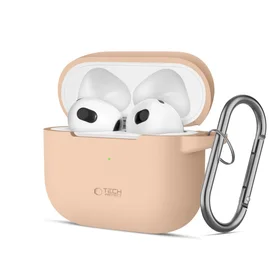 Tech-Protect Silikoninis dėklas Apple AirPods 3 - smilškrāsas