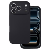 Silikoninis Lite dėklas telefonui Iphone 17 Pro Max juodas