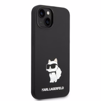 Karl Lagerfeld KLHMP14MSNCHBCK iPhone 14 Plus 6.7" juodas silikoninis dėklas Choupette, magnetinis (MagSafe)