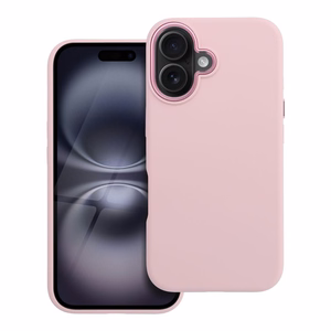 Dėklas skirtas iPhone 16 Forcell F-Protect Frame Premium suderinamas su Magsafe rožinis