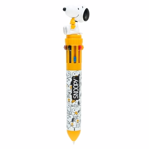 Snoopy Lazy Days automatinis 10 spalvų tušinukas su 3D figūrėle