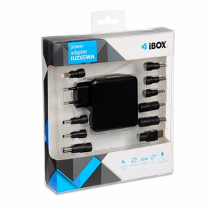 iBox IUZ65WA maitinimo adapteris automobilio 65 W juodas