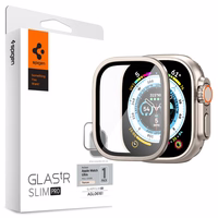 Spigen Glas.tR Slim Pro grūdintas stiklas Apple Watch Ultra (49mm) - smėlio spalvos