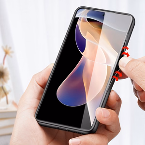 Dux Ducis Fino dėklas telefonui dengtas nailono medžiaga Xiaomi Redmi Note 11 Pro+ 5G (China) / 11 Pro 5G (China) / Mi11i HyperCharge / Poco X4 NFC 5G mėlyna