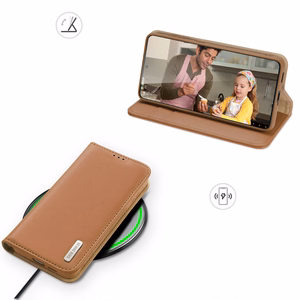 Dux Ducis Hivo dėklas Samsung Galaxy S23+ atverčiamas dėklas su pinigine ir RFID apsauga rudas