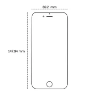 Grūdintas 2,5D stiklas, skirtas "iPhone 7 Plus" / "8 Plus