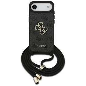 Guess 4G Big Logo Cord Stap per petį dėklas telefonui iPhone Air - juodas