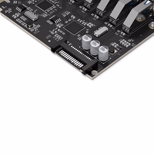 Orico PVU3 PCIe išplėtimo plokštė su 7 USB 3.0 jungtimis, skirta staliniams kompiuteriams – juoda