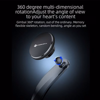 FORCELL F-GRIP MagFlex magnetinis automobilinis laikiklis priekinio stiklo ir prietaisų skydelio, suderinamas su MagSafe, juodas