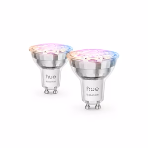 Philips Hue E WCA 345 2P EU GU10 – two smart color LED bulbs, 4.7 W, 16 million colors, white and colored light