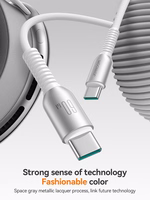 USB kabelis Joyroom S-A51 USB-C to USB-C 60W 1.2m pilkas