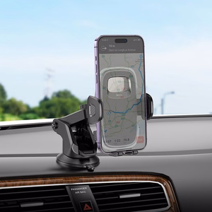 HOCO automobilinis laikiklis priekinio stiklo / centrinės konsolės H15 tamsios nakties juodas