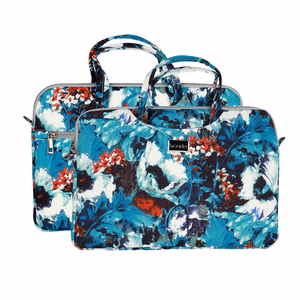 Wonder Briefcase Laptop 15-16 inches white poppies
