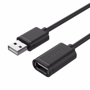 UNITEK Y-C417GBK USB laidas USB 2.0 3 m USB A Juodas