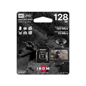 GoodRam atminties kortelė IRDM 128GB microSD UHS-I U3 V30 su adapteriu