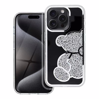 TEDDY BEAR dėklas telefonui IPHONE 14 sidabrinis