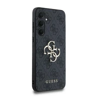 Guess 4G Big Metal Logo dėklas telefonui Samsung Galaxy A35 - juodas