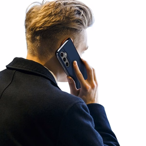 DUX DUCIS piniginės tipo dėklas SKIN PRO telefonui SAMSUNG S24 FE mėlynas
